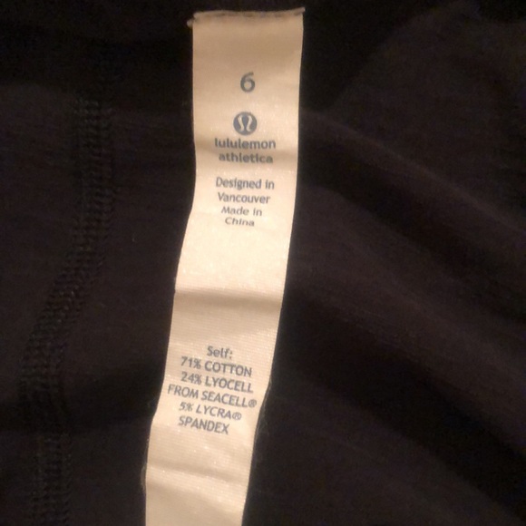 Lululemon Long Sleeve Black Size 6 - Picture 5 of 5